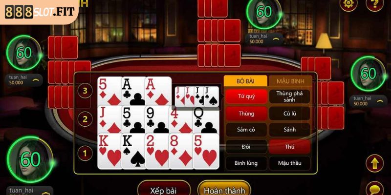 Mậu Binh 888SLOT – Sắp Xếp Bài Thông Minh Chinh Phục Đối Thủ 1 Luật chơi bài mậu binh 888SLOT cụ thể