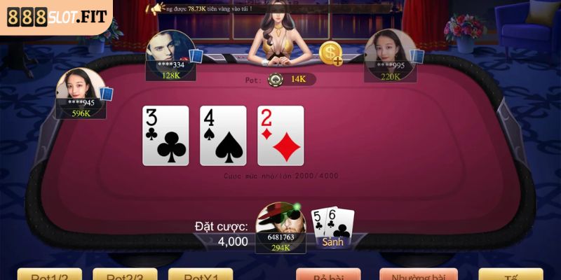 Xì Tố 888SLOT – Nơi Hội Tụ Những Chiến Thuật Đỉnh Cao 1 Trò chơi xì tố 888SLOT mang tính chiến lược cao